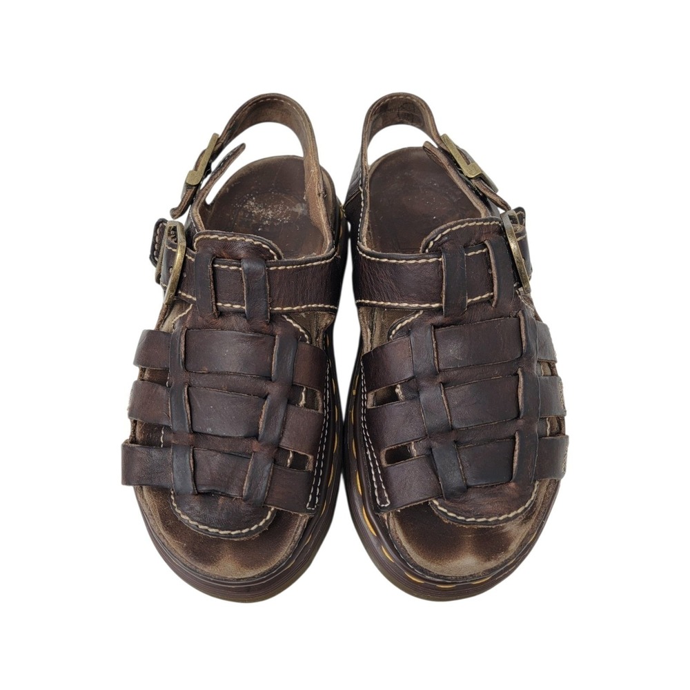 Vtg Dr Martens 8092 Made in England Chunky Fisherman Sandals UK 5 Womens US 7